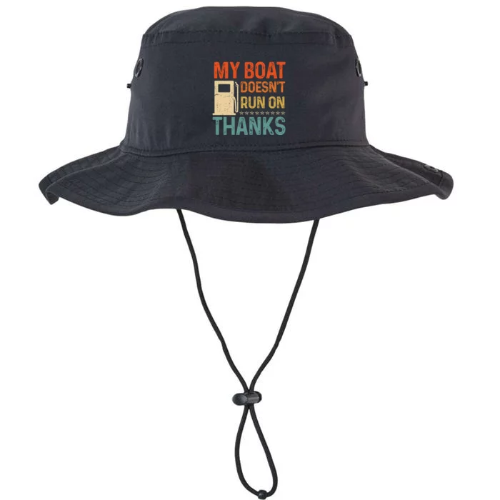 Retro My Boat Doesnt Run On Thanks Boating Lover Gifts Legacy Cool Fit Booney Bucket Hat