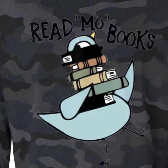 Read Mo Books Pigeon Library Reading Books Reader 2024 Cropped Pullover Crew