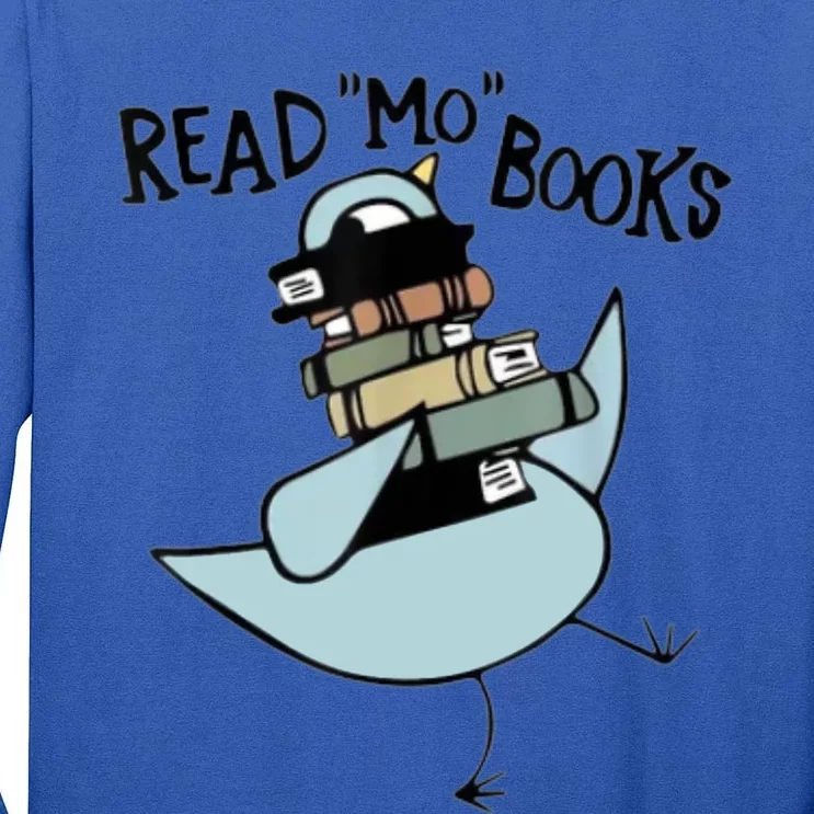 Read Mo Books Pigeon Library Reading Books Reader 2024 Tall Long Sleeve T-Shirt