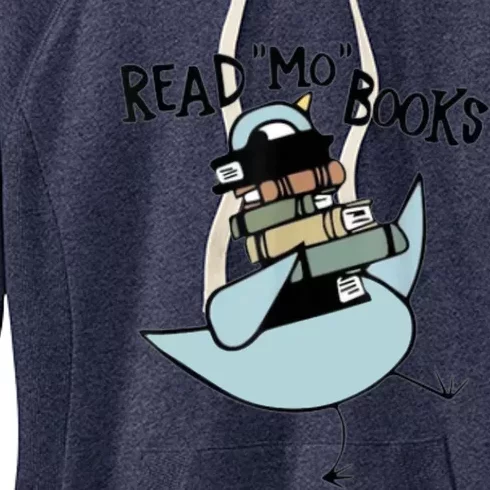 Read Mo Books Pigeon Library Reading Books Reader 2024 Women's Fleece Hoodie