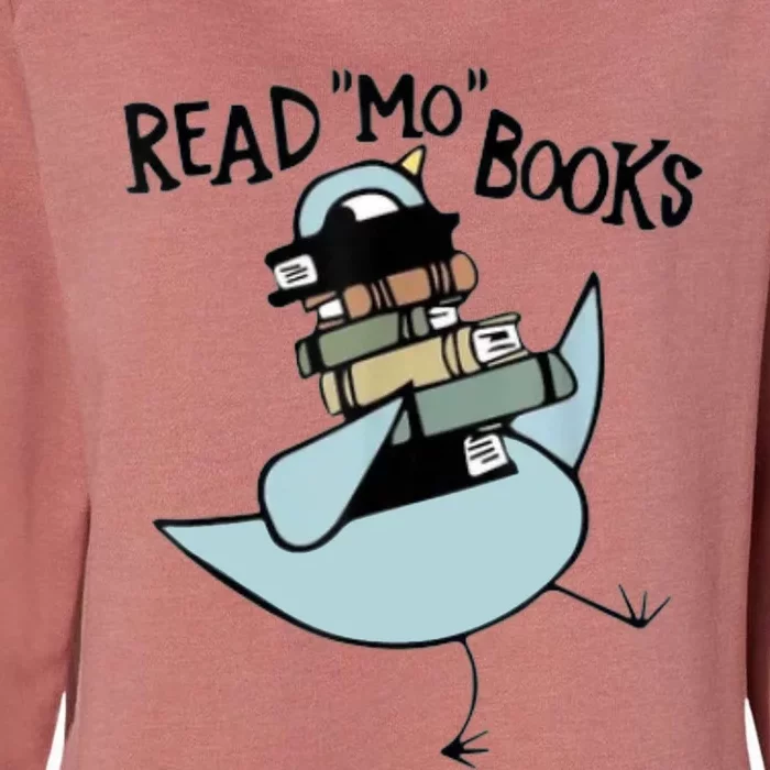 Read Mo Books Pigeon Library Reading Books Reader 2024 Womens California Wash Sweatshirt