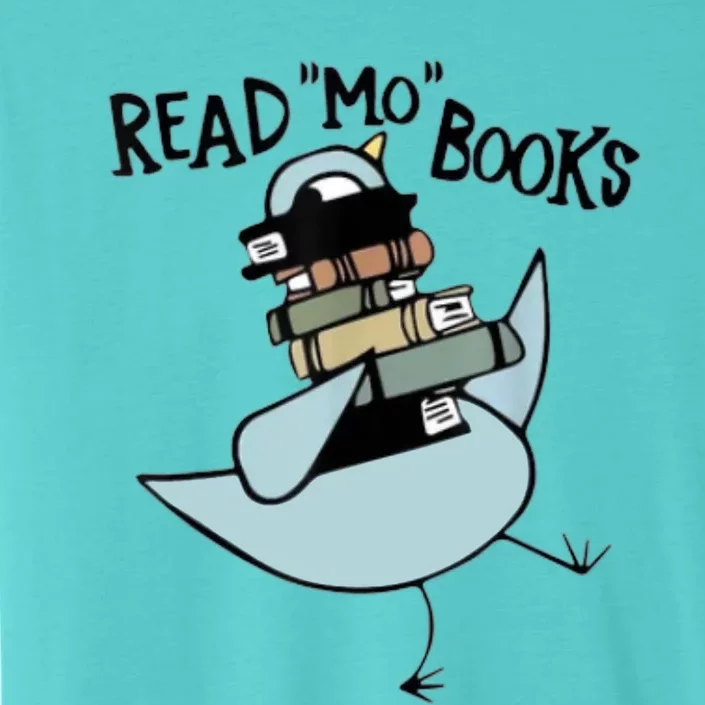 Read Mo Books Pigeon Library Reading Books Reader 2024 ChromaSoft Performance T-Shirt