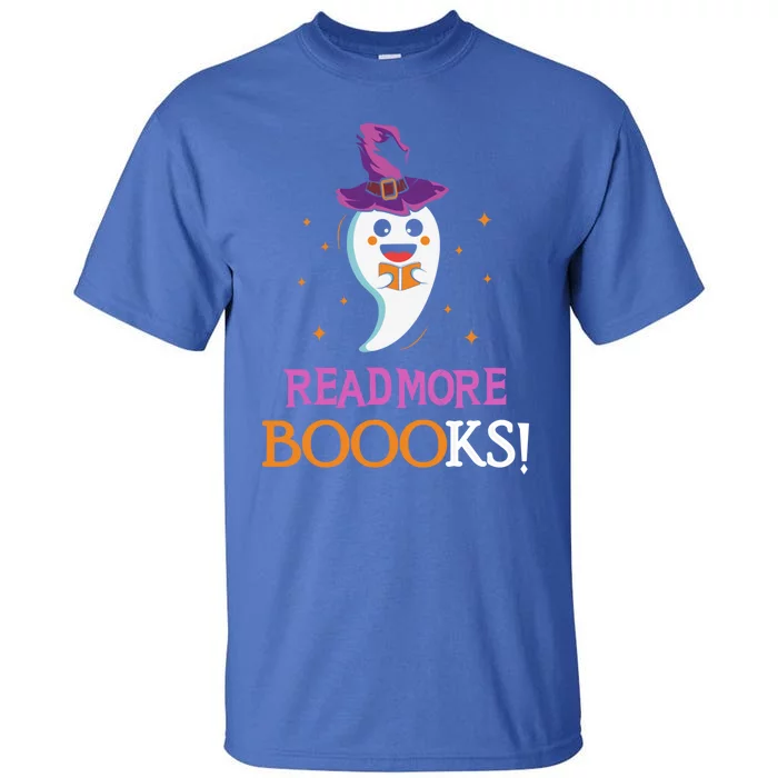 Read More Books Boo Halloween Costume Reading Lover Ghost Gift Tall T-Shirt