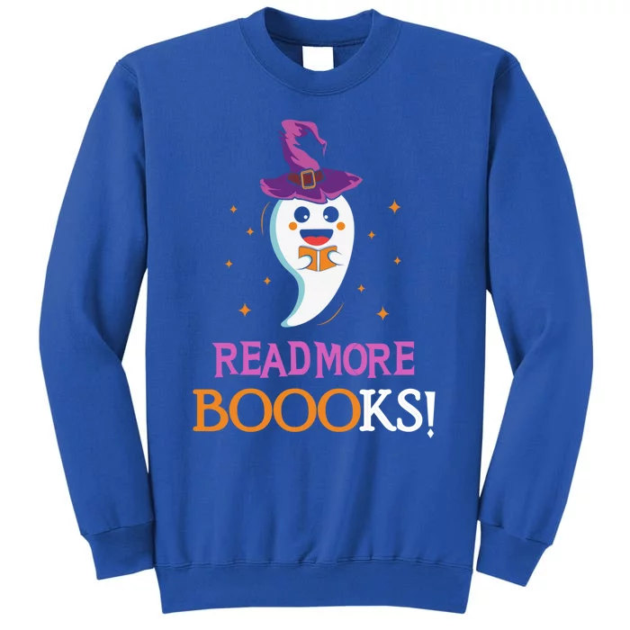 Read More Books Boo Halloween Costume Reading Lover Ghost Gift Tall Sweatshirt