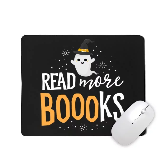 Read More Books Librarian English Teacher Boo Halloween Mousepad