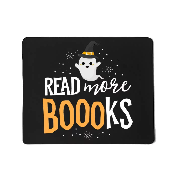 Read More Books Librarian English Teacher Boo Halloween Mousepad