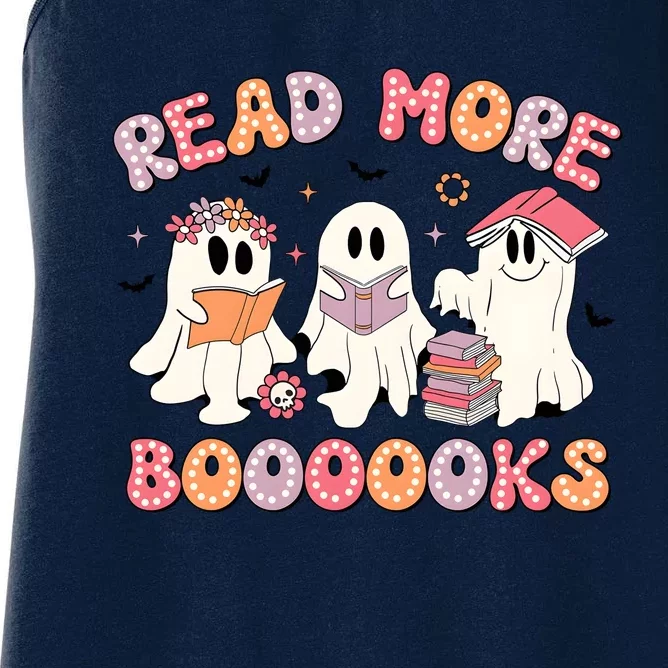 Read More Books Spooky Halloween Women's Racerback Tank