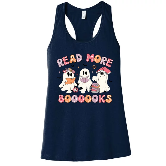 Read More Books Spooky Halloween Women's Racerback Tank