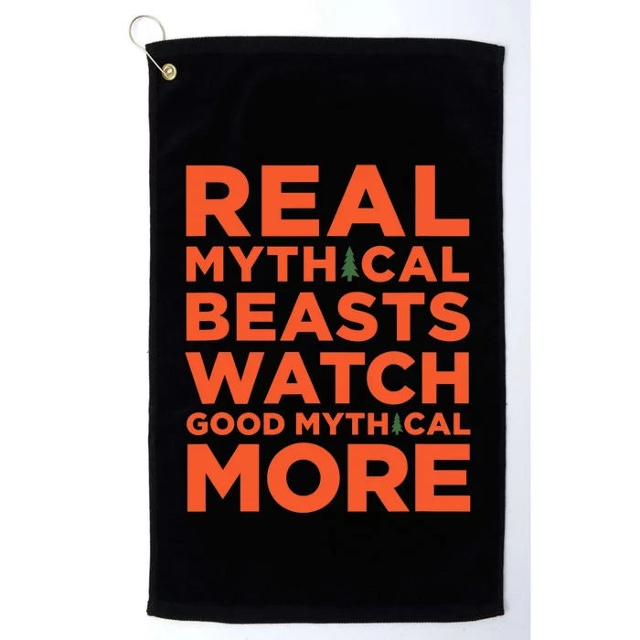 Real Mythical Beasts Watch Good Mythical More Platinum Collection Golf Towel