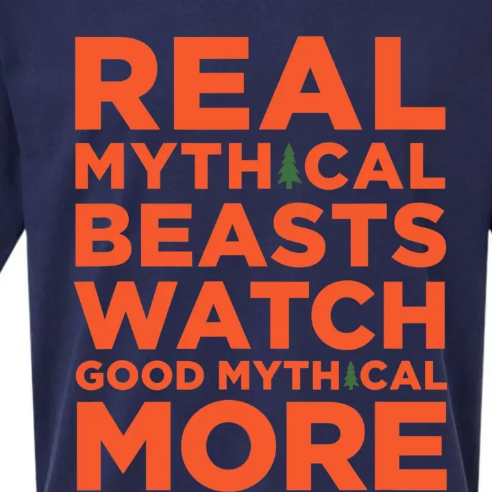 Real Mythical Beasts Watch Good Mythical More Sueded Cloud Jersey T-Shirt