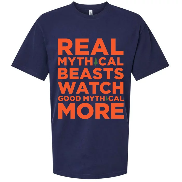 Real Mythical Beasts Watch Good Mythical More Sueded Cloud Jersey T-Shirt