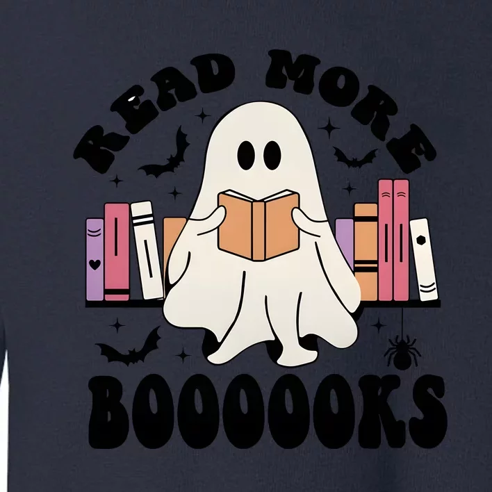 Read More Books Funny Halloween Ghost Books Toddler Sweatshirt