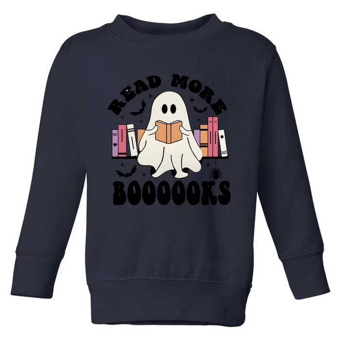 Read More Books Funny Halloween Ghost Books Toddler Sweatshirt