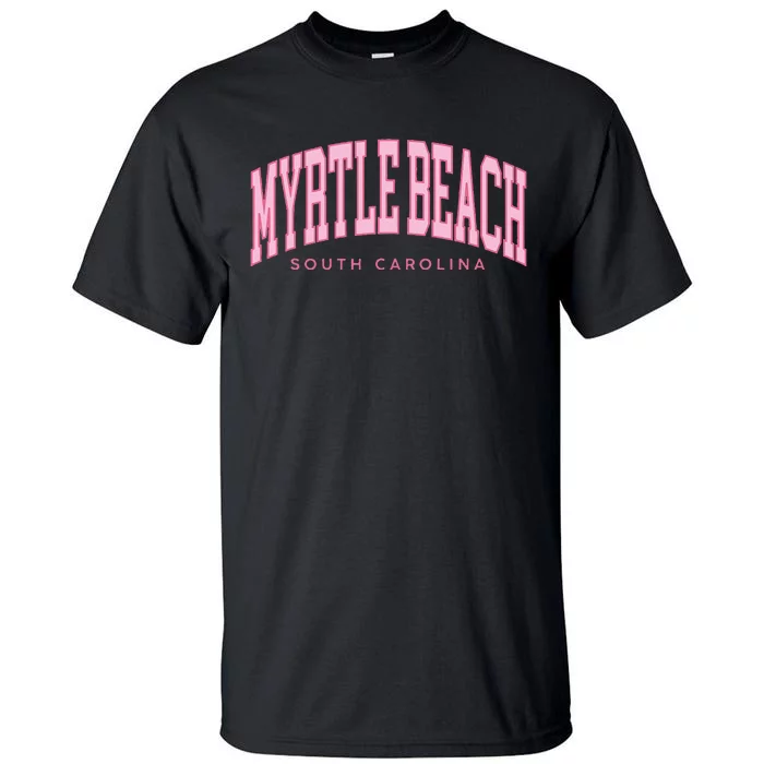 Retro Myrtle Beach South Carolina Beach Summer Tall T-Shirt