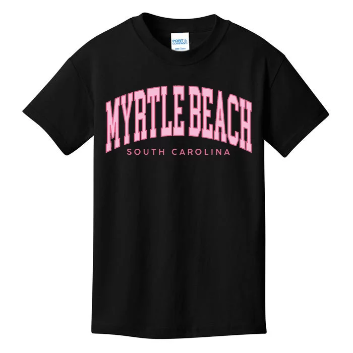 Retro Myrtle Beach South Carolina Beach Summer Kids T-Shirt