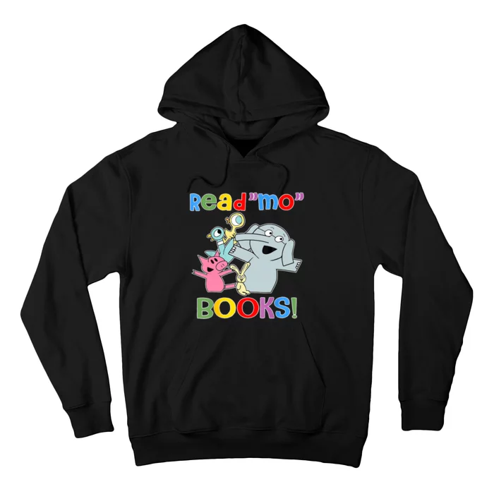 Read Mo Book Cute School Teacher Librarian Elephant Pigeon Hoodie