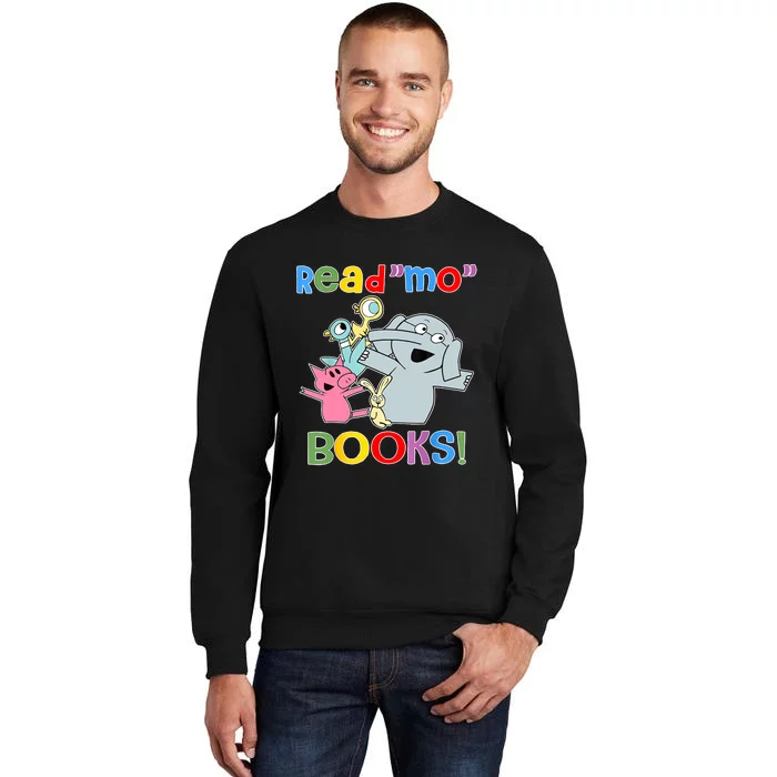 Read Mo Book Cute School Teacher Librarian Elephant Pigeon Sweatshirt