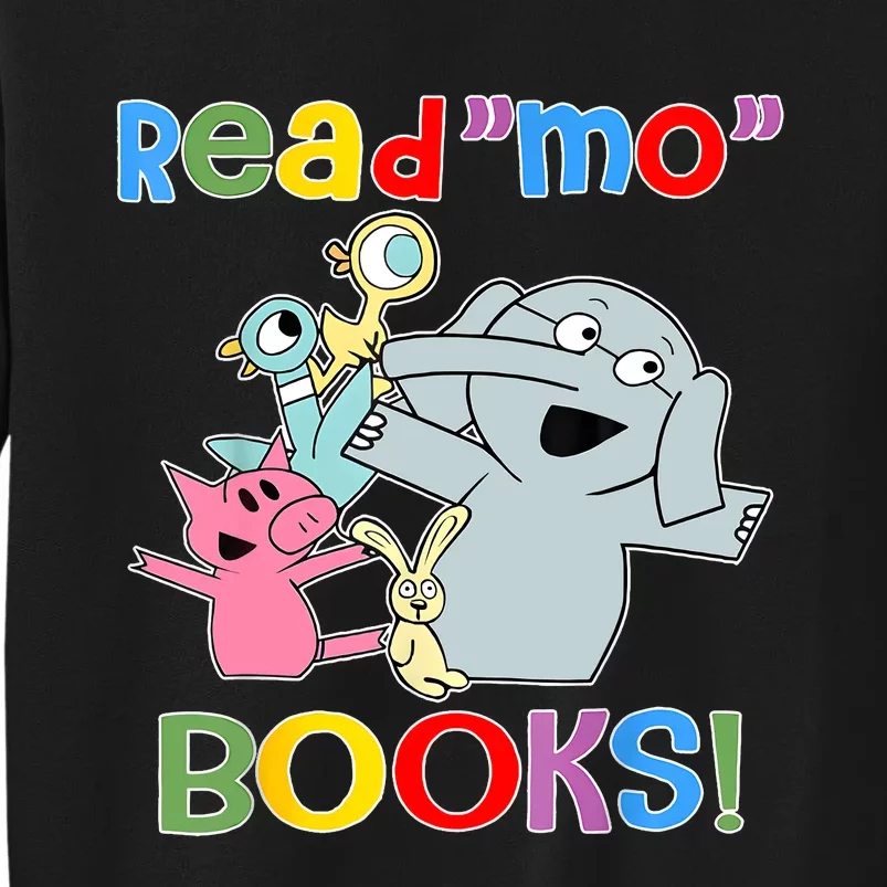 Read Mo Book Cute School Teacher Librarian Elephant Pigeon Sweatshirt