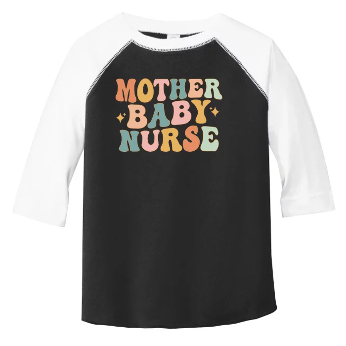 Retro Mother Baby Nurse Postpartum Nurse Mom Baby Nursing Toddler Fine Jersey T-Shirt