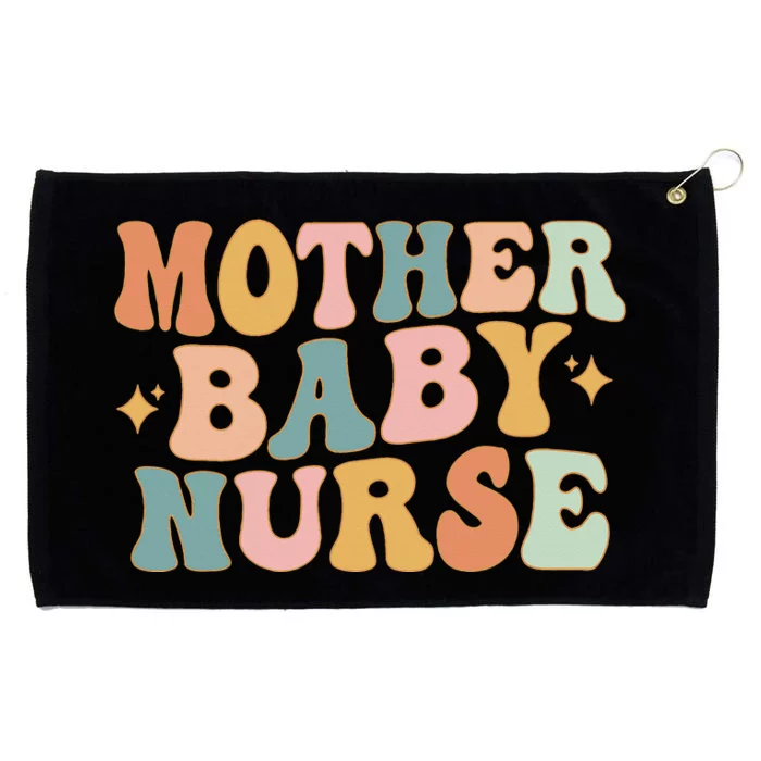 Retro Mother Baby Nurse Postpartum Nurse Mom Baby Nursing Grommeted Golf Towel