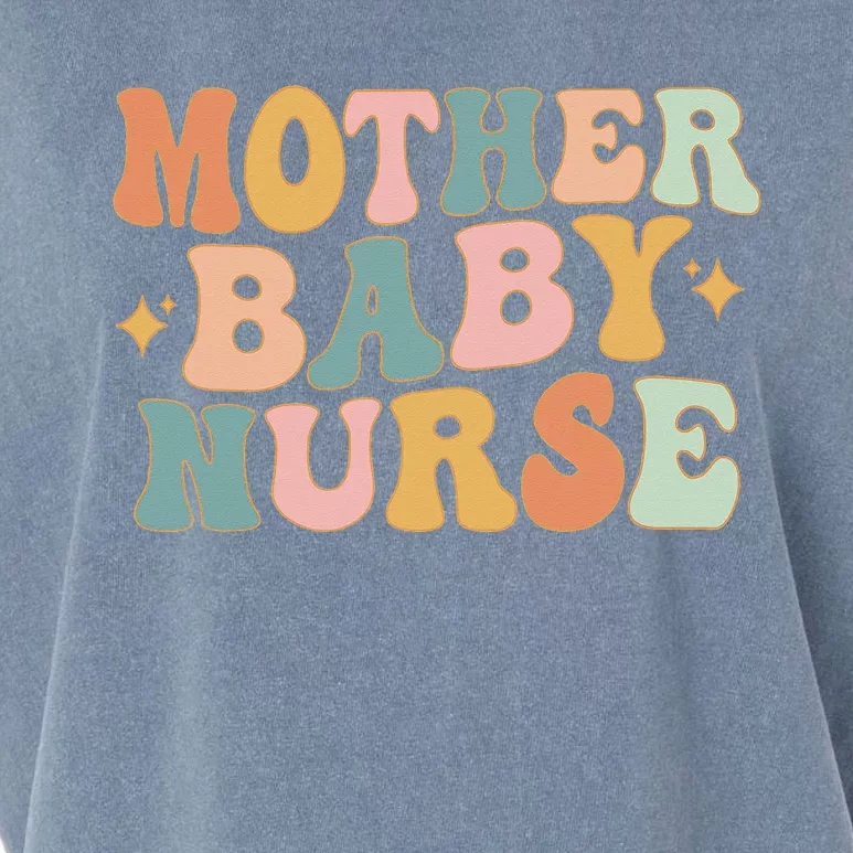 Retro Mother Baby Nurse Postpartum Nurse Mom Baby Nursing Garment-Dyed Women's Muscle Tee