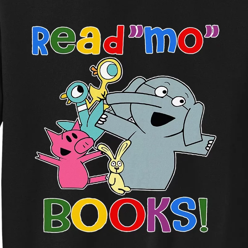 Read Mo Book Cute School Teacher Librarian Elephant Pigeon Sweatshirt