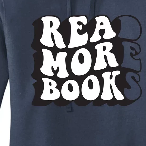 Read More Books Retro Funny Librarian Book Lovers Women's Pullover Hoodie