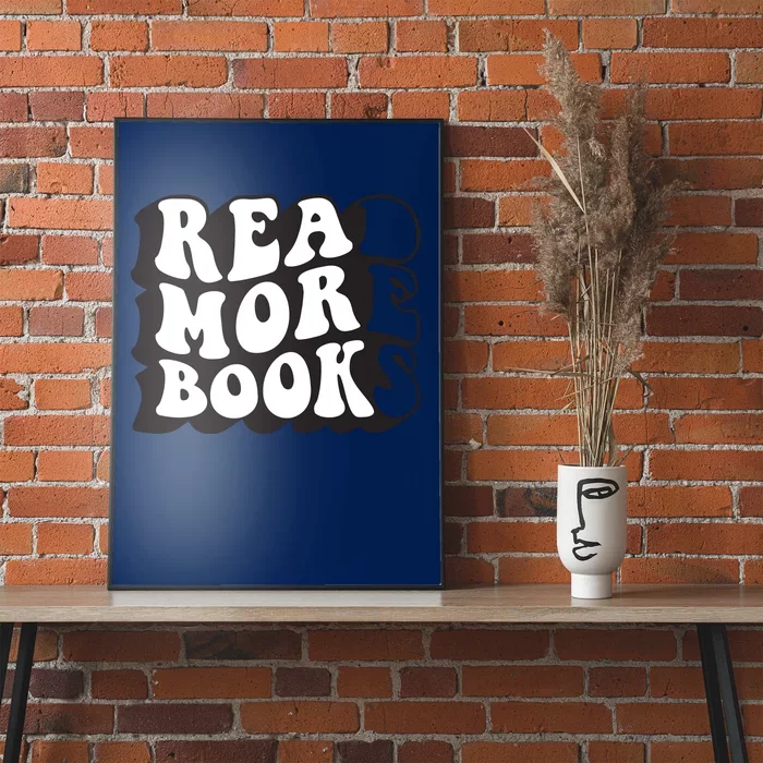 Read More Books Retro Funny Librarian Book Lovers Poster