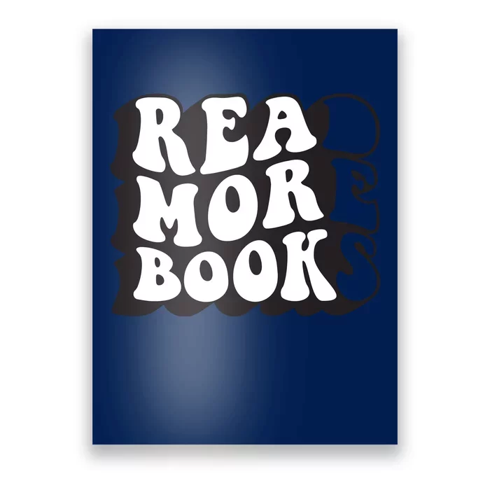 Read More Books Retro Funny Librarian Book Lovers Poster