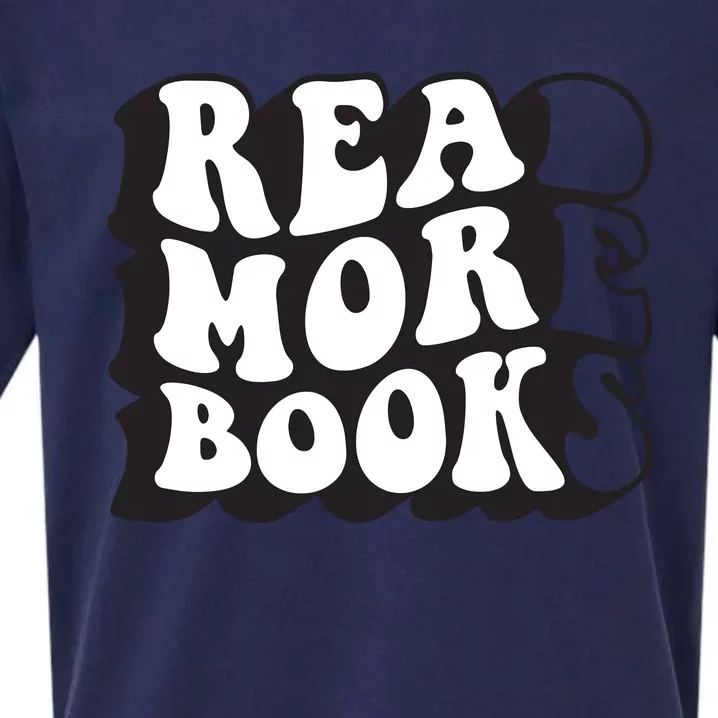 Read More Books Retro Funny Librarian Book Lovers Sueded Cloud Jersey T-Shirt