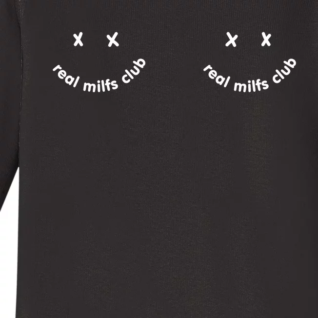 Real Milfs Club Shirt Funny Birthday Gift Mom Baby Long Sleeve Bodysuit