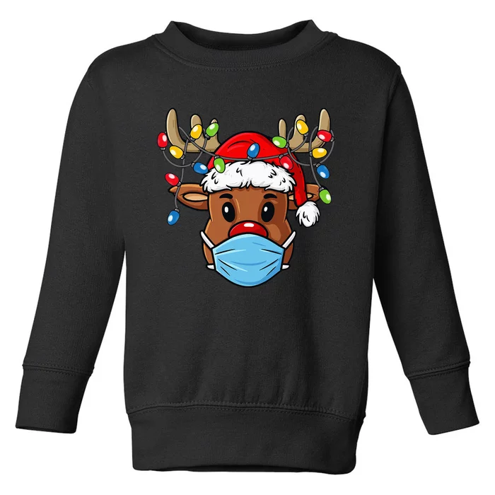 Reindeer Merry Christmas Funny Xmas Toddler Sweatshirt