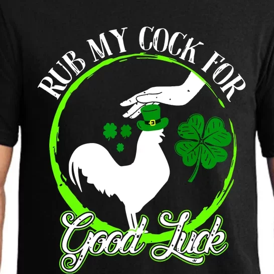 Rub My Cock For Good Luck St Patricks Day Irish Shamrock Pajama Set