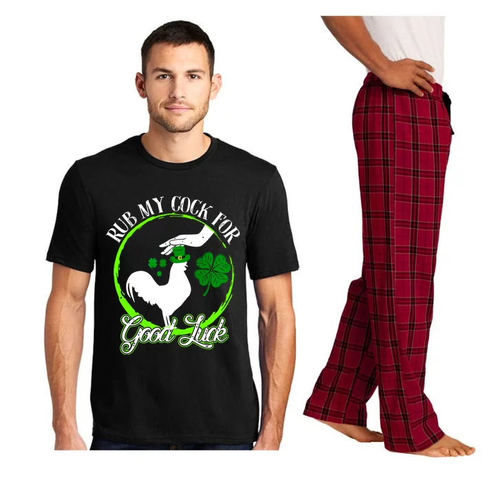 Rub My Cock For Good Luck St Patricks Day Irish Shamrock Pajama Set