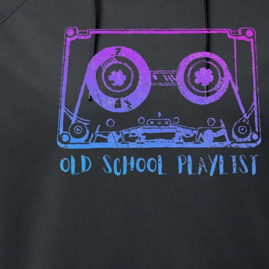 Retro Music Cassette Tape Mixtape. I Love The 80s Performance Fleece Hoodie