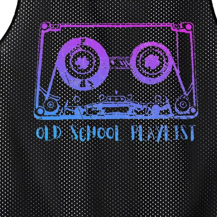 Retro Music Cassette Tape Mixtape. I Love The 80s Mesh Reversible Basketball Jersey Tank