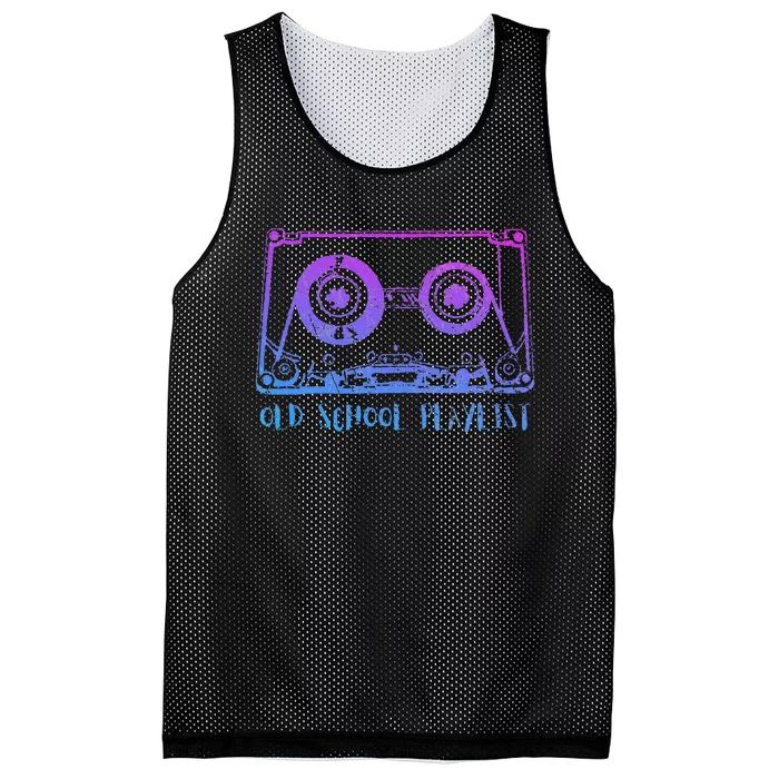 Retro Music Cassette Tape Mixtape. I Love The 80s Mesh Reversible Basketball Jersey Tank