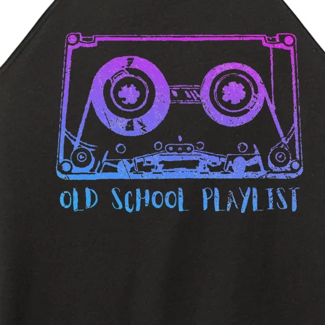 Retro Music Cassette Tape Mixtape. I Love The 80s Women’s Perfect Tri Rocker Tank