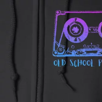 Retro Music Cassette Tape Mixtape. I Love The 80s Full Zip Hoodie