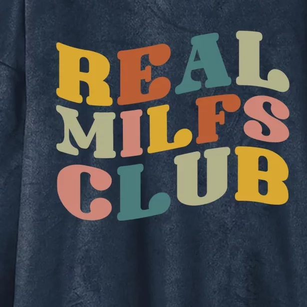 Real Milfs Club Hooded Wearable Blanket