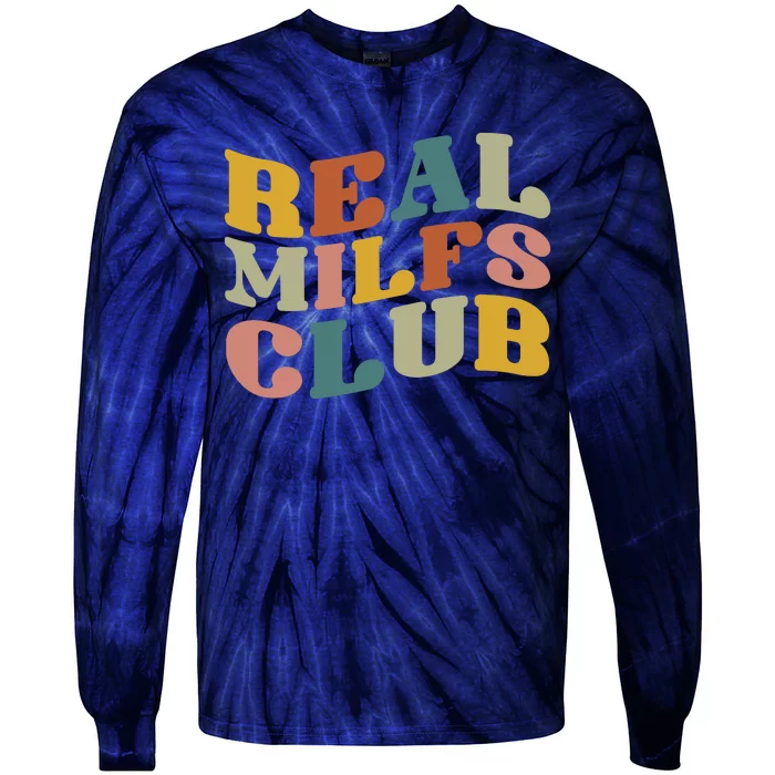 Real Milfs Club Tie-Dye Long Sleeve Shirt