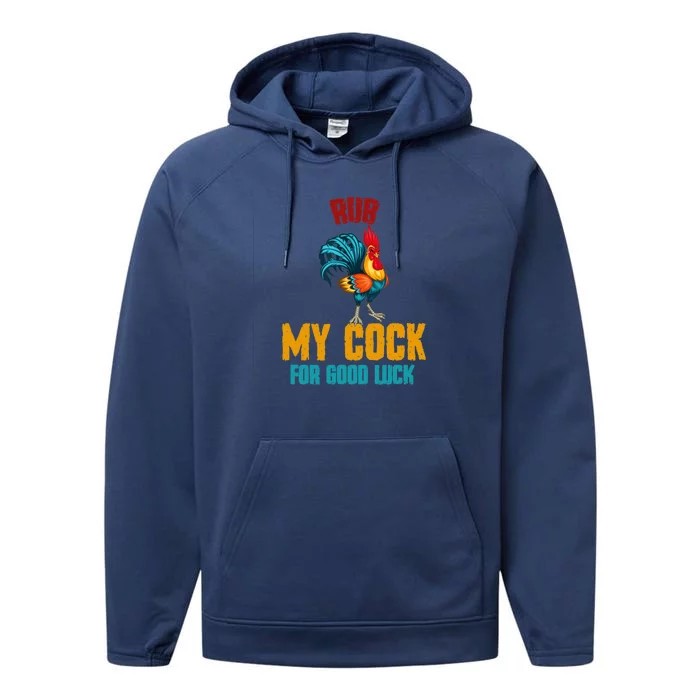 rub my cock for good luck Costume Performance Fleece Hoodie