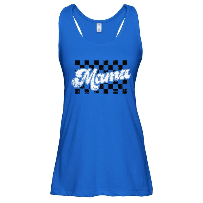 Retro Mama Checkered Vintage Mothers Day Mom Ladies Essential Flowy Tank