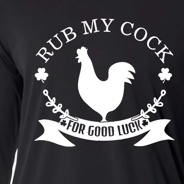 rub my cock for good luck Cooling Performance Long Sleeve Crew