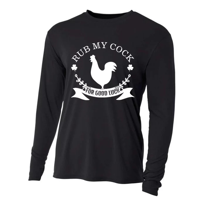 rub my cock for good luck Cooling Performance Long Sleeve Crew