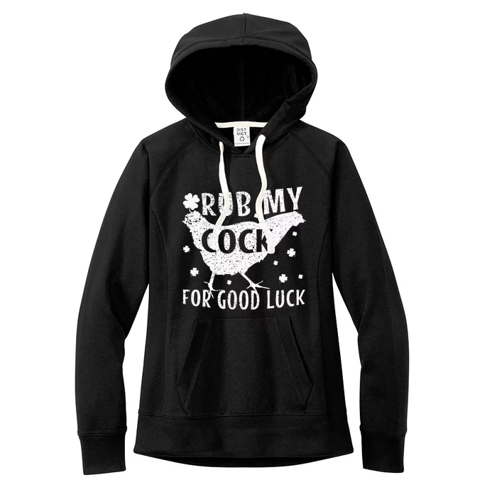 Rub My Cock For Good Luck Women's Fleece Hoodie