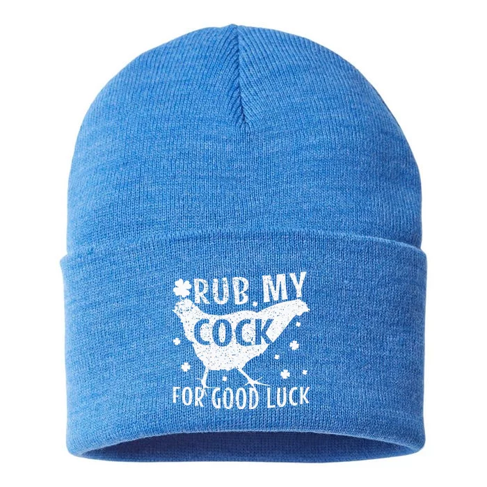 Rub My Cock For Good Luck Sustainable Knit Beanie