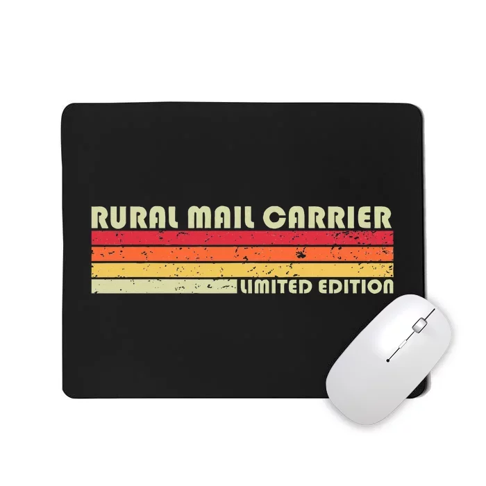 Rural Mail Carrier Funny Job Title Birthday Worker Idea Mousepad