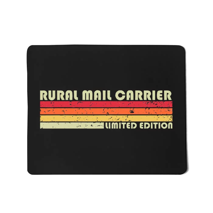 Rural Mail Carrier Funny Job Title Birthday Worker Idea Mousepad