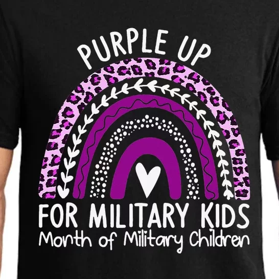 Rainbow Military Child Month Pajama Set